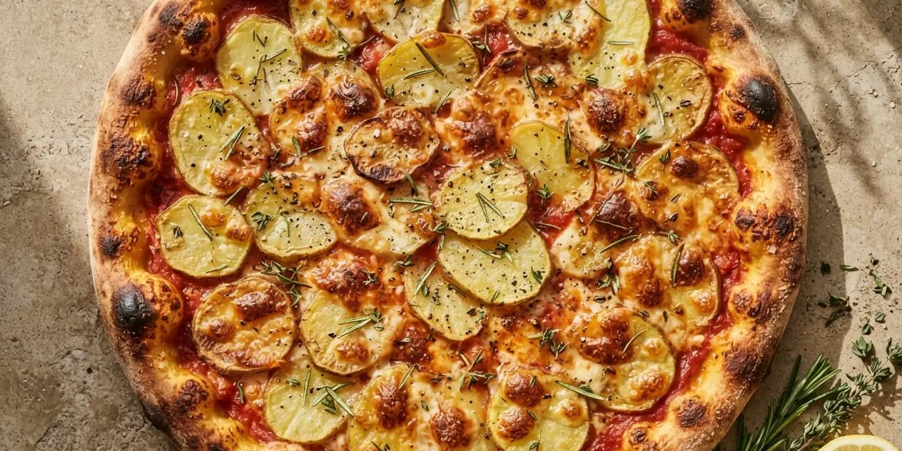 Herb Potato & Mozzarella Pizza Topping