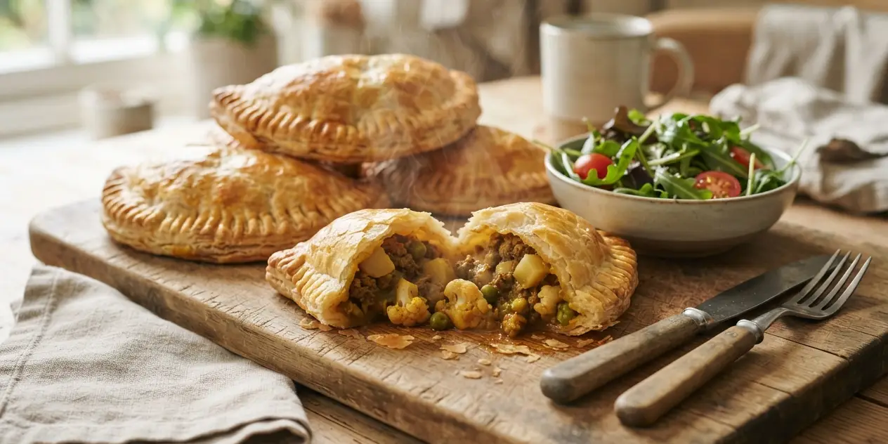 Curried Beef and Vegetable Pasties