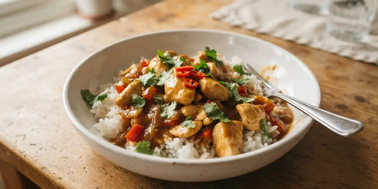 Chicken & Capsicum Satay (Slow Cooker)