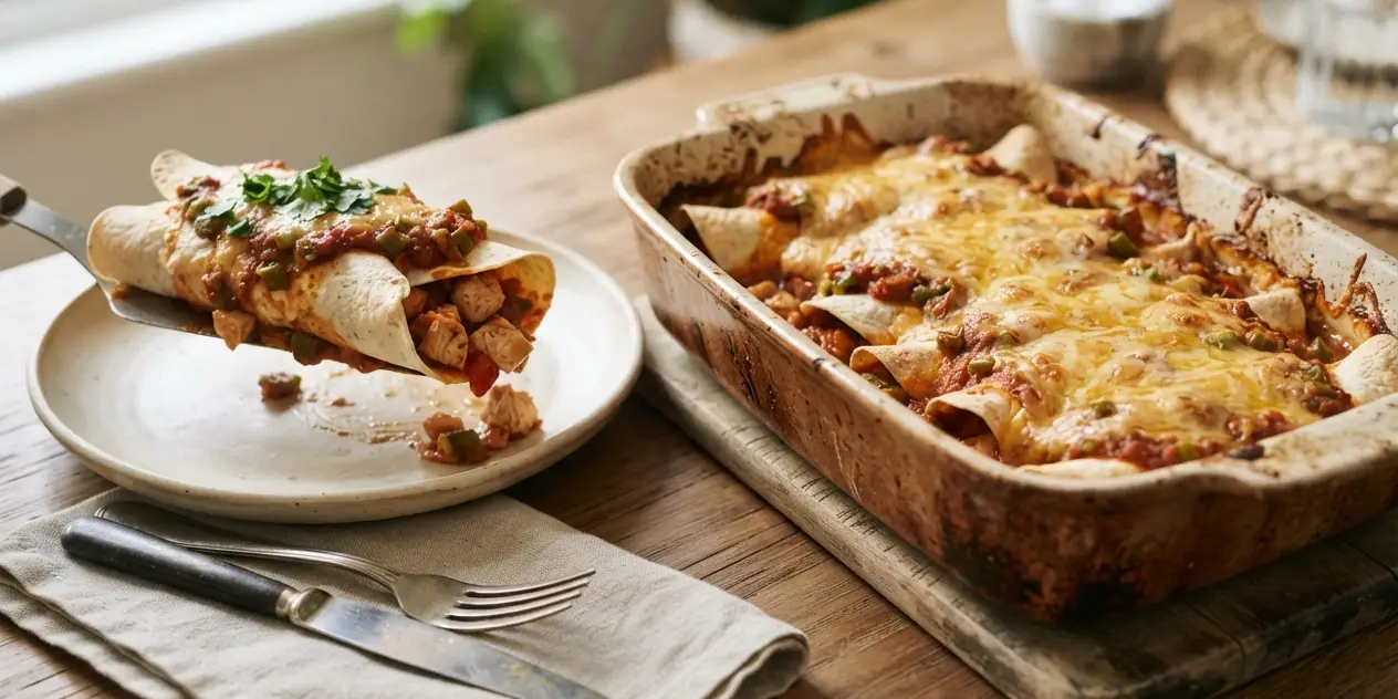 Chicken and Capsicum Enchiladas