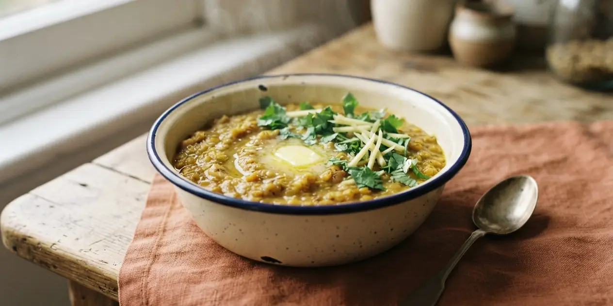 Slow cooker lentil curry
