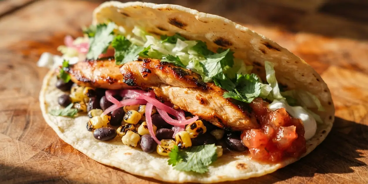 Black Bean Chicken Tacos