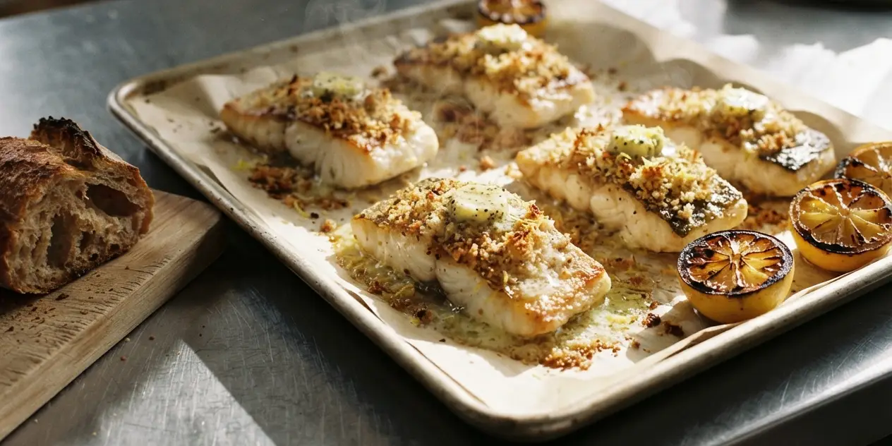 Grilled Fish with Lemon Pepper Butter