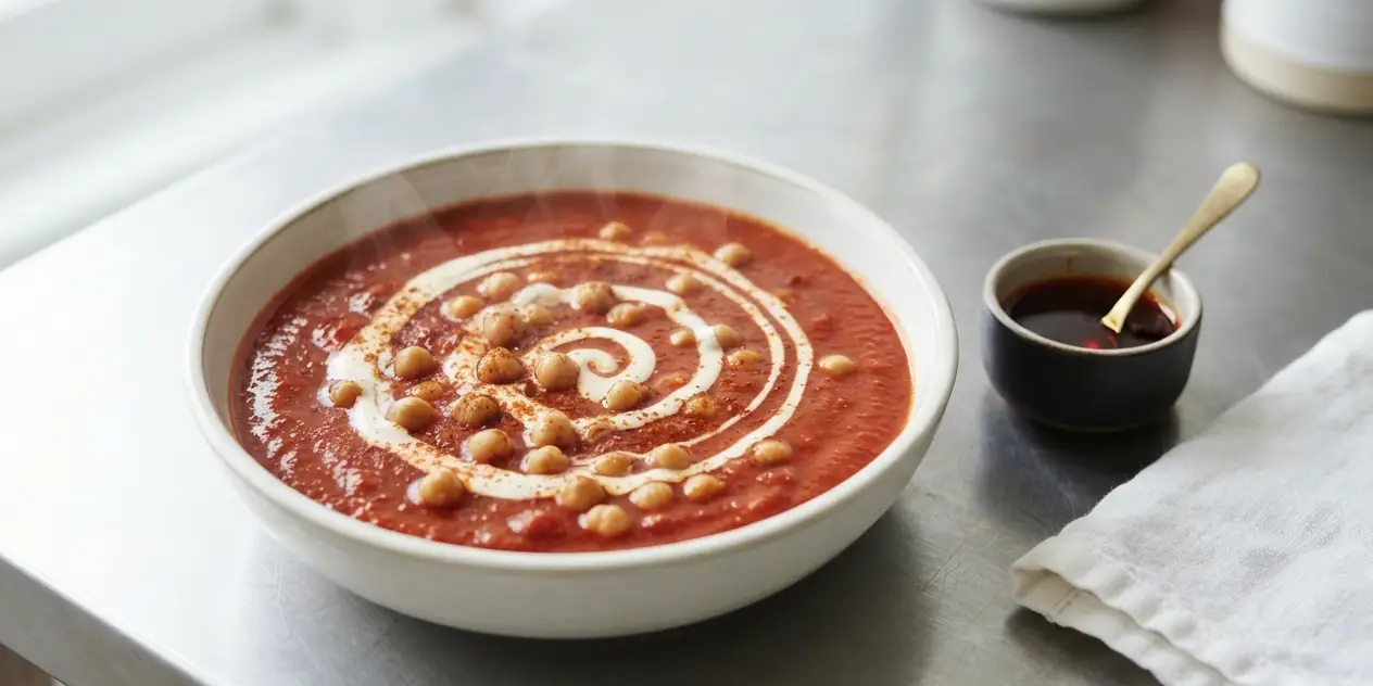 Slow-Cooker Tomato and Chickpea Soup