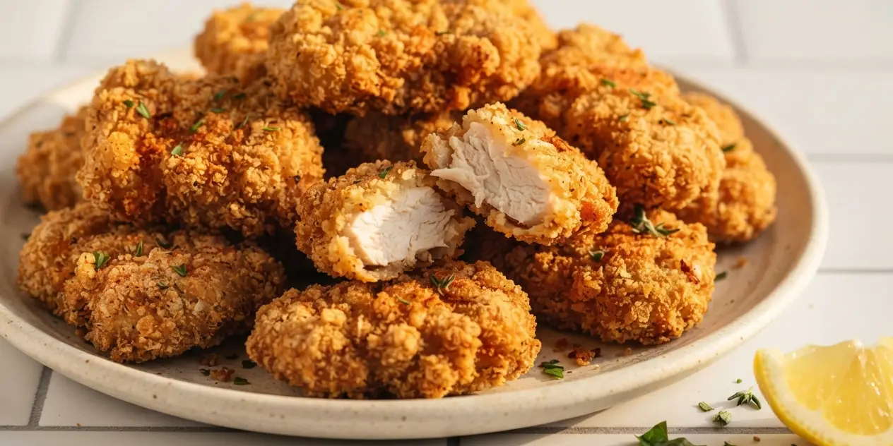 Paprika Chicken Nuggets with Wholemeal Coating