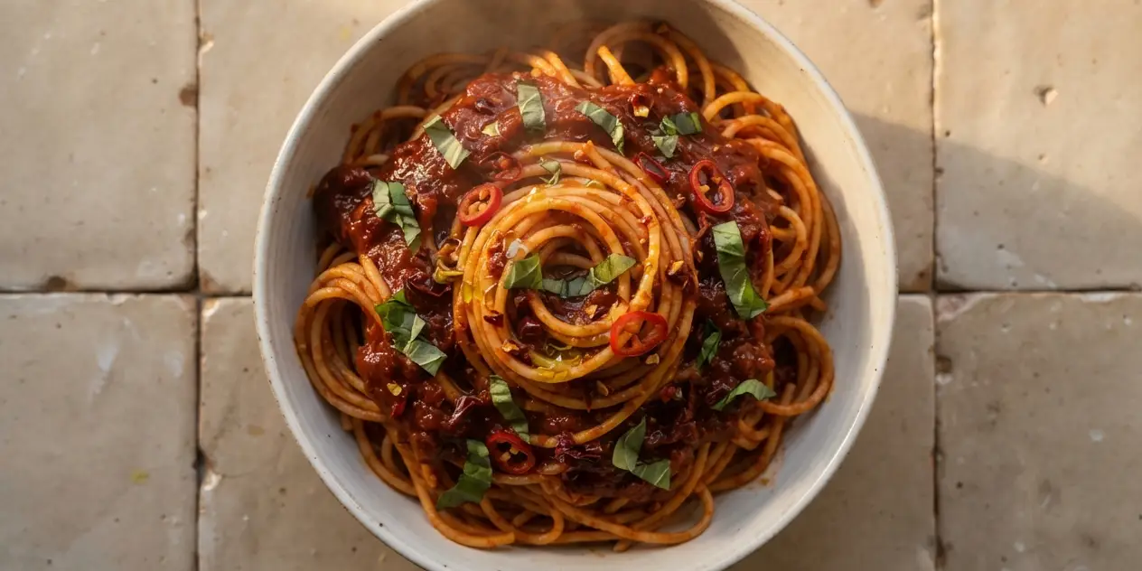 Spicy Tomato & Chilli Pasta (One Pot)