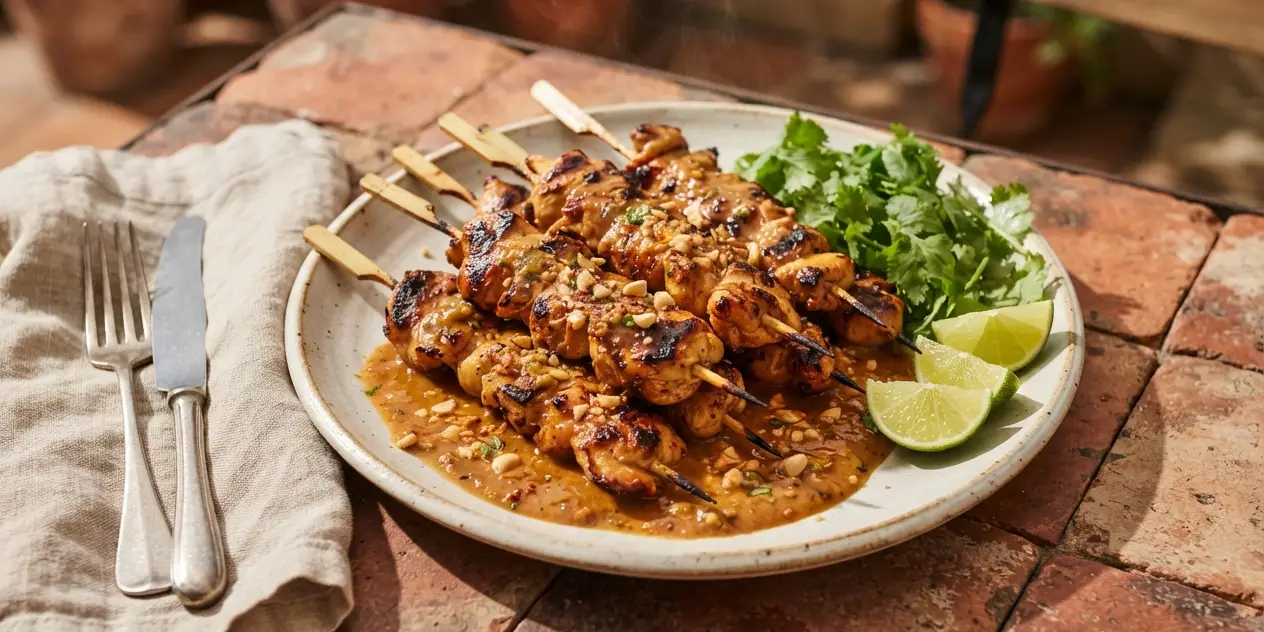 Thai Coconut Chicken Skewers (BBQ)
