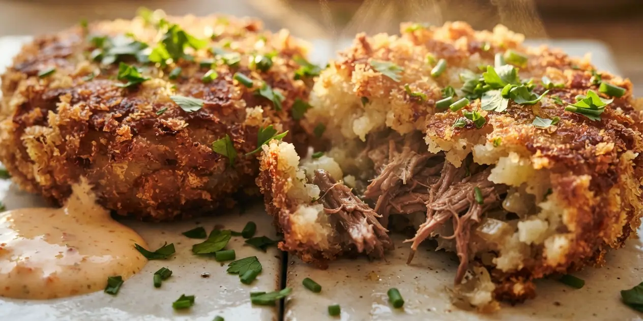 Beef Mince Hash Cakes with Chipotle Yoghurt