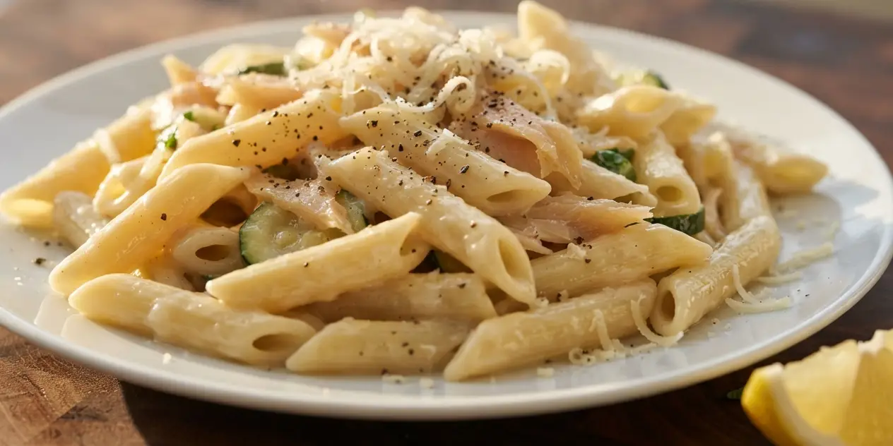 Smoked Fish & Courgette Pasta