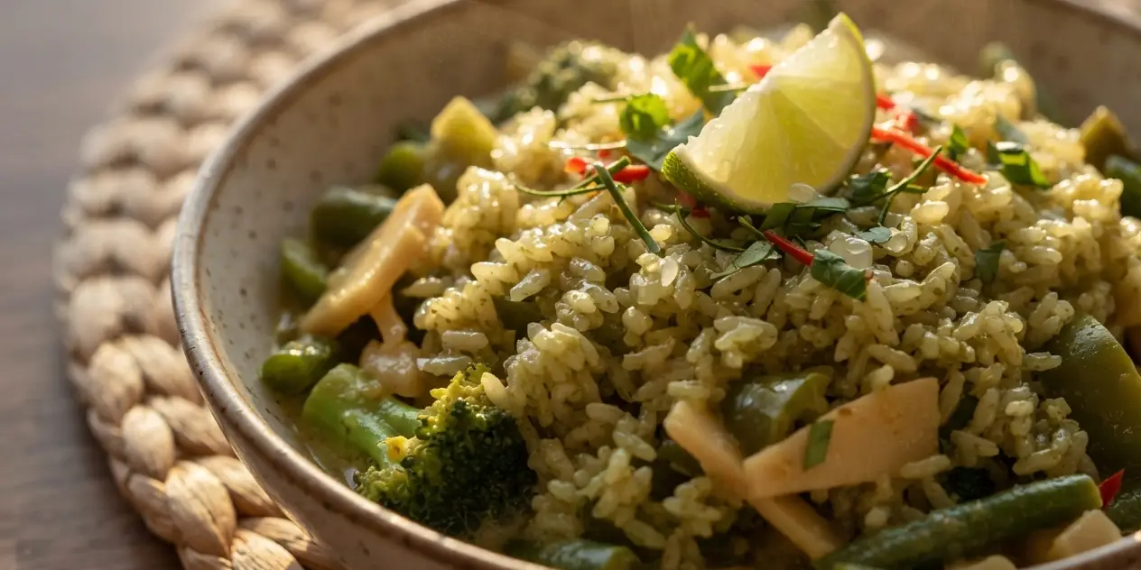 Coconut Curry Rice with Vegetables
