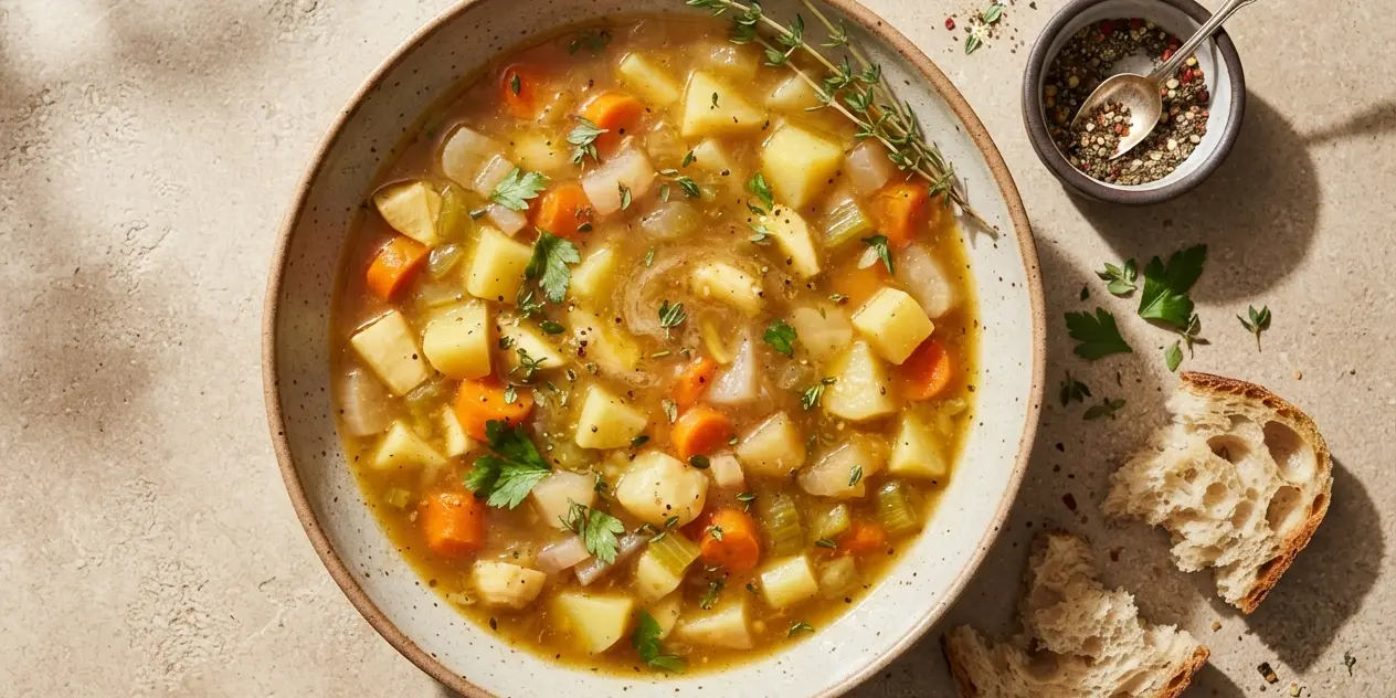 Rustic Root Vegetable Soup (Slow Cooker)